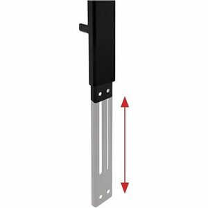 B-Tech Mounting Arm for Screen Mount, Camera Shelf, Video Bar - Black - Height Adjustable - 24.9 cm to 64.5 cm (25.4") Scr