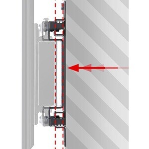 B-Tech System X Mounting Bracket for Mounting Rail, Mounting Column, Mounting Collar, Post, Video Wall - Black - 80 kg Loa