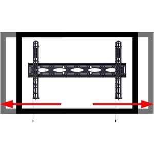 B-Tech BT9910 Wall Mount for Flat Panel Display, Mounting Collar, Pole - Black - Height Adjustable - 165.1 cm to 254 cm (1