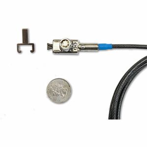 Noble TZ04T Cable Lock For Notebook - TAA Compliant - 1.80 m Cable - Master Keyed Lock - Sliver - Hardened Stainless Steel