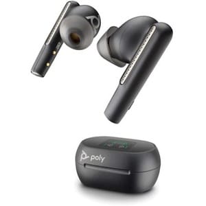 Poly Voyager Free 60 真无线 耳塞 立体声, Mono 耳机 - 黑 - 双声道 - 入耳式 - 3000 cm - 蓝牙 - 20 Hz 到 20 kHz - 降噪 - C型 USB, A 型 USB