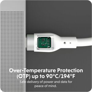 Targus HyperJuice HJ4002WHGL Ladekabel - 2 m - für USB Typ C Gerät, MacBook, Notebook, iPad, Smartphone - USB-Typ C / USB-