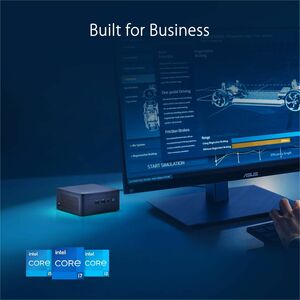 Asus NUC 13 Pro NUC13ANKi7 Desktop Computer - Intel Core i7 13th Gen i7-1360P - 16 GB - 512 GB SSD - Mini PC - Black - Int