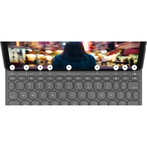 Logitech SLIM FOLIO Keyboard/Cover Case (Folio) for 27.69 cm (10.90") Apple, Logitech iPad (10th Generation) Tablet - Oxfo