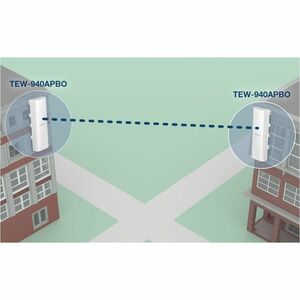 TRENDnet TEW-940APBO2K Single Band Wi-Fi 6 IEEE 802.11 a/n/ac/ax/k 1.20 Gbit/s Wireless Bridge - Outdoor - 5 GHz - Interna