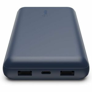 Belkin BOOST↑CHARGE Power Bank - Blue - For Smartphone, Tablet PC - 20000 mAh - 3 x USB - Blue