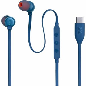 JBL Tune 310C USB-C Wired Earbud Stereo Earset - Blue - Binaural - In-ear - 16 Ohm - 20 Hz to 40 kHz - USB Type C