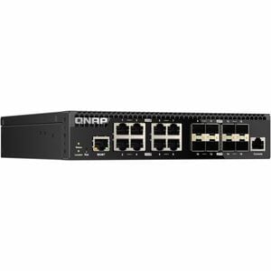 QNAP QSW-M3216R-8S8T 8 Ports Manageable Ethernet Switch - 10 Gigabit Ethernet - 2 Layer Supported - Modular - 80 W Power C