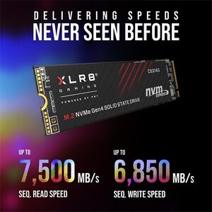 SSD PNY XLR8 CS3140 - M.2 2280 Interne - 1 To - PCI Express NVMe (PCI Express NVMe 4.0 x4) - Ordinateur de bureau, Noteboo