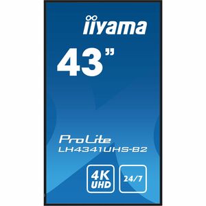 iiyama ProLite LH4341UHS-B2 1079,50 mm 4K UHD LCD Digital-Signage-Display - 24 Stunden/7 Tage Betrieb - IPS-Technologie (I