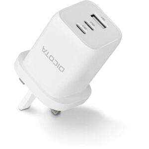 Dicota 65 W AC Adapter - Universal Adapter - 1 USB - 2 USB Type-C - For Notebook, Tablet PC, Smartphone - United Kingdom -