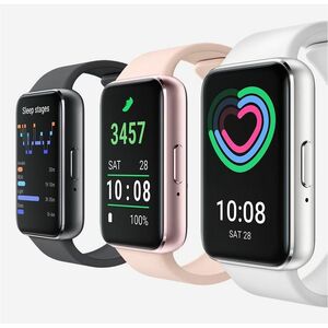 Samsung Galaxy Fit3 SM-R390 Smartwatch - Rechteckig Case Shape - 40 mm Case Height - Unisex - Silber, Weiß Body Color - We