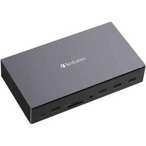 Verbatim USB-C ™Pro Docking Station 17-in-1 - for Headset, Speaker - Charging Capability - Memory Card Reader - SD, microS