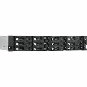 QNAP TL-R1200PES-RP 12 x Total Bays DAS Storage System - 2U Rack-mountable - 0 x HDD Installed - RAID Supported