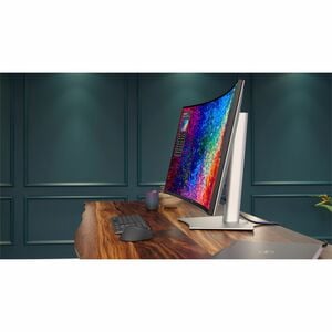 Dell UltraSharp U4025QW 40 Zoll Class 5K2K WUHD Gekrümmter Bildschirm LED-Monitor - 21:9 Format - Schwarz, Silber - 100,8 