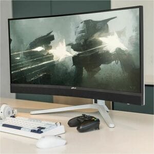 Mobile Pixels 34" Class WQHD Curved Screen Gaming Mini LED Monitor - 34" Viewable - Mini LED Backlight - 2560 x 1440 - 100