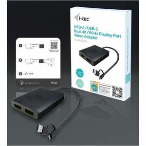 i-tec Videoadapter - 4096 x 2160 Supported - Schwarz