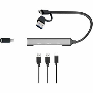 Hub USB i-tec - USB Type C, USB Type A - 640 Mo/s - Ordinateur portable, Tablette, Smartphone, Clavier, Souris, Lecteur fl