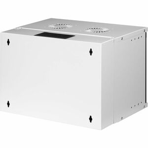 Digitus SOHO PRO 7U Wandmontierbar Geschlossener Schrank Rackschrank für Networking327 mm Rack Depth - Hellgrau - Glas, Pl