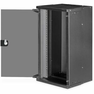 Digitus SOHO PRO 12U Wandmontierbar Geschlossener Schrank Rackschrank für Networking254 mm Regaltiefe - Schwarz - Glas, St