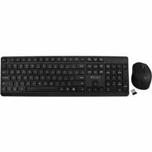V7 CKW350US Keyboard & Mouse - English (US) - USB Wireless RF 2.40 GHz Keyboard - 106 Key - Keyboard/Keypad Color: Black -