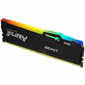 Kingston FURY Beast RAM Module - 32 GB (1 x 32GB) - RGB - DDR5-6000/PC5-48000 DDR5 SDRAM - 6000 MHz Dual-rank Memory - CL3