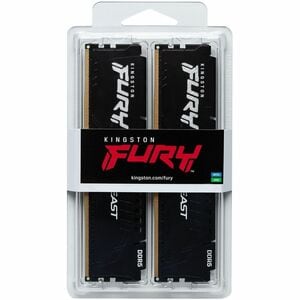 Kingston FURY Beast RAM Module - 32 GB (2 x 16GB) - DDR5-6400/PC5-51200 DDR5 SDRAM - 6400 MHz Single-rank Memory - CL32 - 