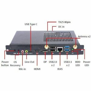 AOpen WB5116 Digital Signage Appliance - Intel Core i5 i5-1155G7 - 16 GB DDR4 SDRAM - 64 GB SSD - USB - HDMIEthernet - Lin