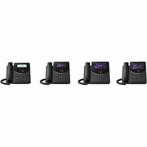 Telefono IP Cisco 9841 - A filo - A filo - Desktop, Parato montabile - Nero Carbonio - 4 x Linea totale - VoIP - 8,9 cm (3