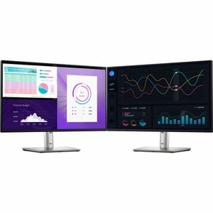 Dell P2425H 24" (609.60 mm) Class Full HD LED Monitor - 16:9 - Black, Silver - 23.8" (604.52 mm) Viewable - In-plane Switc