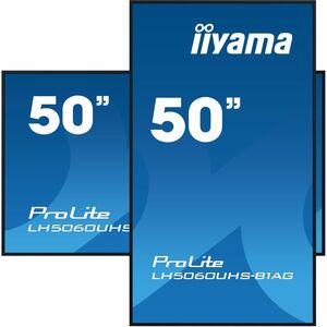 LCD Ecrans à affichages dynamiques iiyama ProLite LH5060UHS-B1AG 1257,30 mm 4K UHD - 24 Heures/7 Jours Operation - Tecnolo