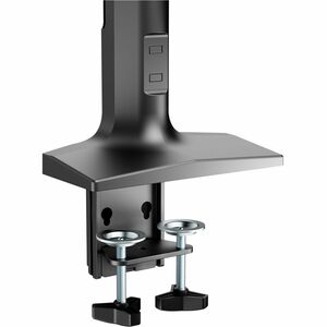 Bras support d'écran V7 DM1HDD pour Moniteur, Affichage - Noir mat - Support de barre à ressort à gaz robuste V7 pour doub