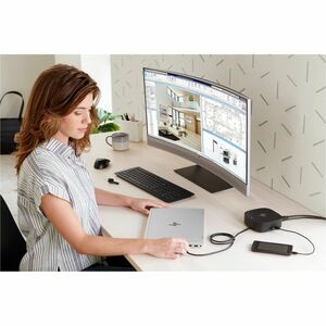 HP USB-C G5 Essential Dock (78L94AA) - for Desktop PC, Notebook - Charging Capability - 120 W - USB Type C - 3 Displays Su