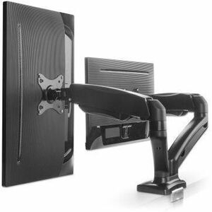 Dual Desk Mount for TV & Monitors (Full Motion Spring), For screens 10" to 27", C-Clamp or Grommet Assembly,VESA compatabi