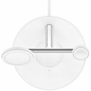 Belkin BoostCharge Pro Induction Charger - White - For iPhone - MagSafe Technology, Magnetic, Fast Charging, LED Indicator