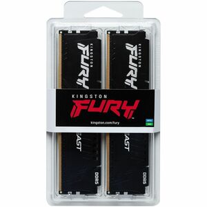 Kingston FURY Beast 64GB (2 x 32GB) DDR5 SDRAM Memory Kit - 64 GB (2 x 32GB) - DDR5-6000/PC5-48000 DDR5 SDRAM - 6000 MHz D