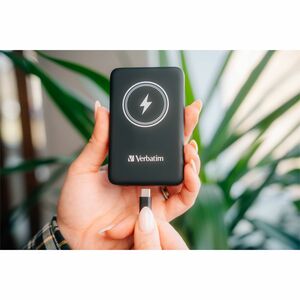 Verbatim Charge 'n' Go Stromspeicher - Schwarz - für Smartphone - 1 x Typ-C 20 W - Lithium-Polymer (Li-Polymer) - 10000 mA