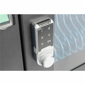 Digitus Charging Cart - 4 Casters - Glass, Plastic - 550 mm Width x 375 mm Depth x 384 mm Height - Metal Frame - Black - F