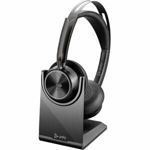 Poly Voyager Focus 2 Wired/Wireless Over-the-head Stereo Headset - Black - Microsoft Teams Certification - Google Assistan