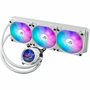 ROG Strix LC III 360 ARGB White Edition, featuring the latest generation Asetek�##s new Gen7 v2 pump and ROG ARGB radiator