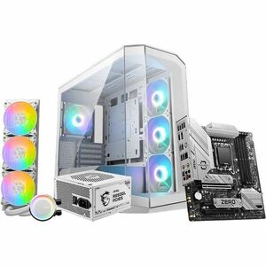 MSI MAG PANO M100R PZ Gaming Computer Case - Mid-tower - White - Tempered Glass - Micro ATX, ITX, Mini ITX Motherboard Sup