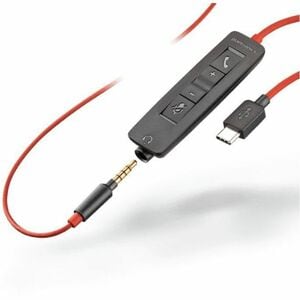 Poly Blackwire C3215 有线 头戴式 Mono 耳机 - 黑 - Microsoft Teams认证 - 单声道 - 耳罩 - 32 欧姆 - 20 Hz 到 20 kHz - 225.6 cm 线缆 - 降噪 麦克风 - 迷