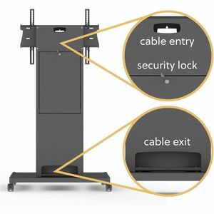Unicol Rhobus Monitorständer - Bildschirmgr�ße: 71 Zoll (180,34 cm) bis 110 Zoll (279,40 cm) - 150 kg TragfähigkeitDisplay