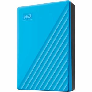 WD My Passport WDBR9S0060BBL-WESN 6 TB Portable Hard Drive - External - Blue - USB 3.2 (Gen 1) Micro-B - 256-bit AES Encry