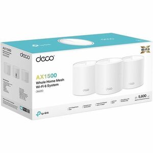 TP-Link Deco X10 Wi-Fi 6 IEEE 802.11 a/b/g/n/ac/ax Ethernet Router inalámbrico - Banda dual - 2.40GHz Banda ISM - 5GHz Ban