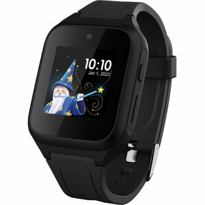 TCL MOVETIME MT40X Smartwatch - 45 mm Case Height - Kinder - Schwarz Body Color - Gummi Band Material - Wireless LAN - 4G 