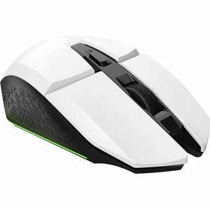 Souris de jeu Optique Trust Felox GXT 110 - Fréquence radio - USB 2.0 Type A - 6 Bouton(s) - Blanc - Câble - 2,40 GHz - Re