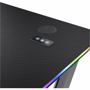 Trust Gaming Luminus GXT 709 Gaming-Tisch - Schwarz Oberseite - 1200 mm Tischplatte Breite x 600 mm Tischplatte Tiefe - 74