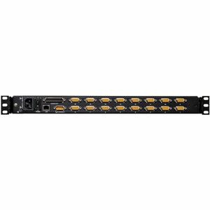 Tripp Lite series NetDirector LCD Rack Console KVM Switch - Metal, Plastic - Black - 16 Computer(s) - 48.3 cm (19") LCD - 