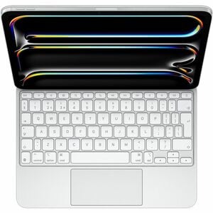 Apple Magic Keyboard/Cover Case for 27.9 cm (11") Apple iPad Pro 11 (2024) Tablet - White - Aluminium Body